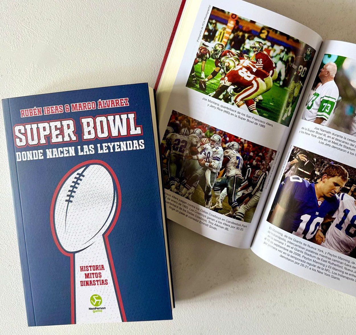 'Super Bowl. Donde nacen las leyendas', libro de Rubén Ibeas y Marco Álvarez (@Rubenibg)