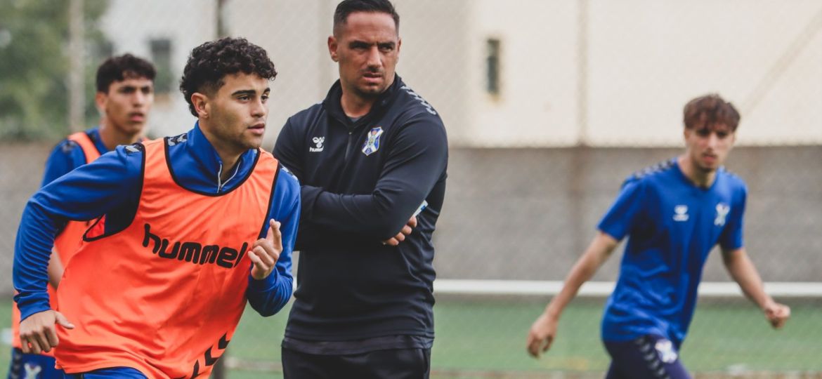 Suso en un entrenamiento del juvenil (CD TENERIFE)