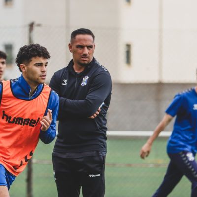 Suso en un entrenamiento del juvenil (CD TENERIFE)