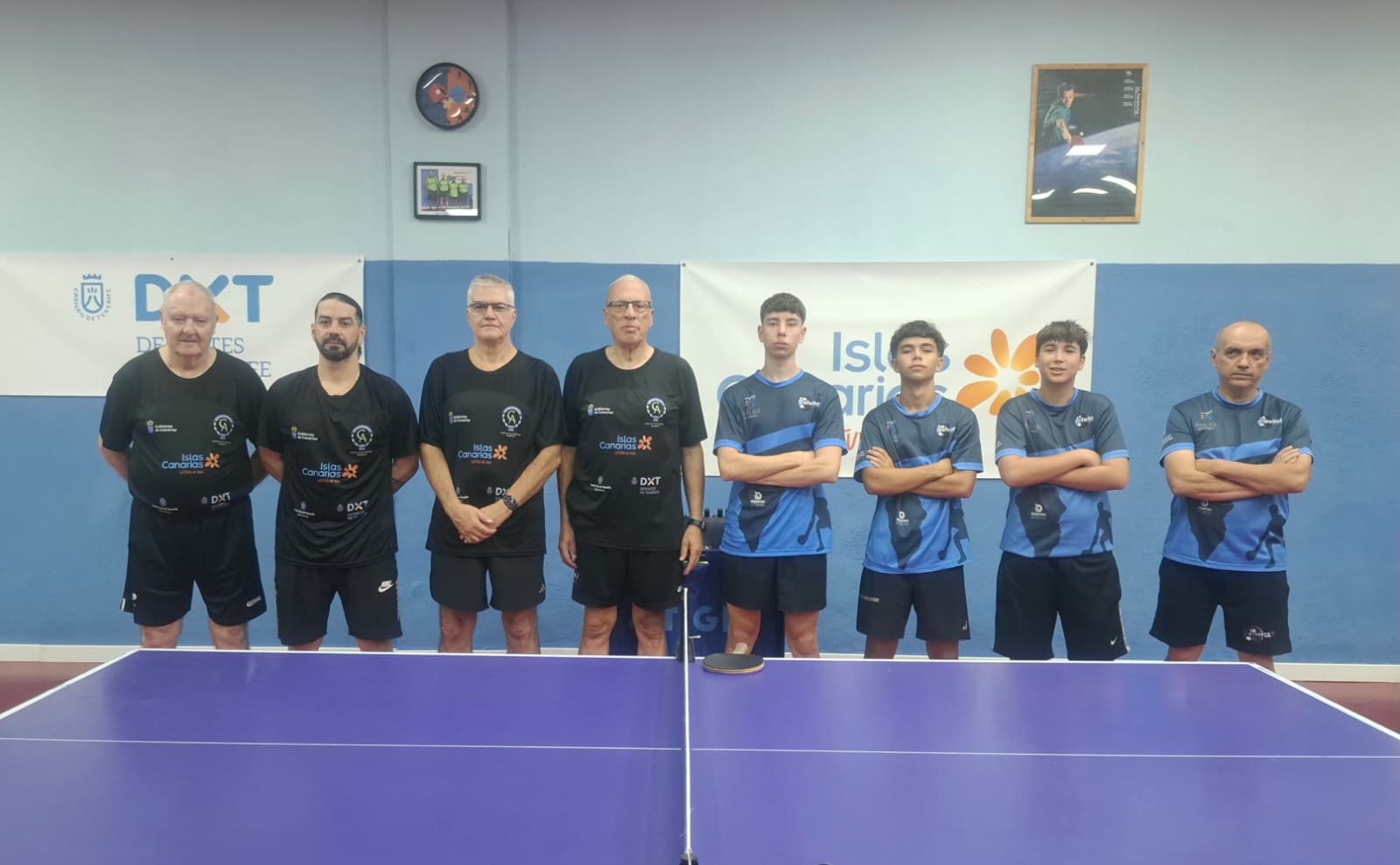 Equipo de Tercera de tenis de mesa. (CÍRCULO)