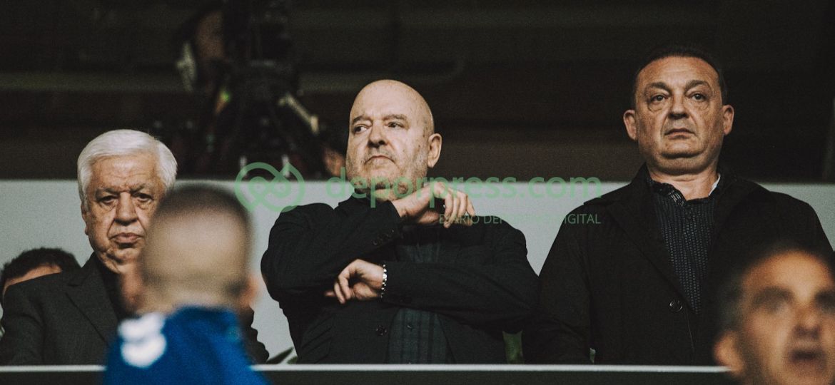 Garrido junto a Concepción en el Heliodoro. (CD TENERIFE)