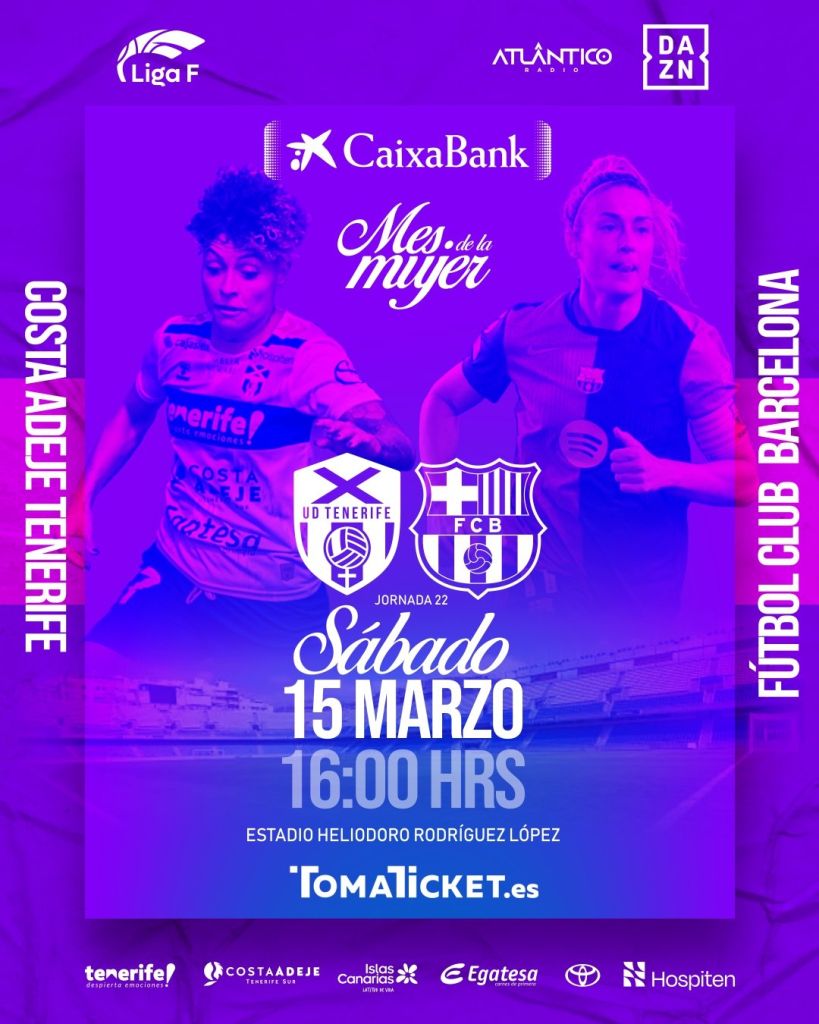 Cartel del partido de la Liga F (CEDIDA)
