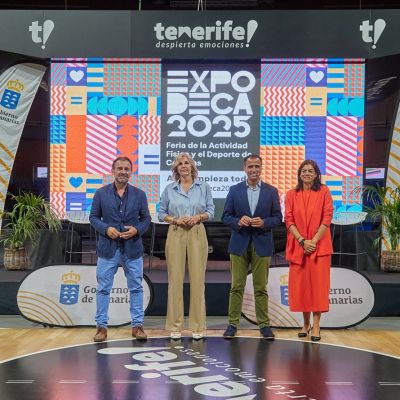 Un momento de la presentación de Expodeca en el Santiago Martín