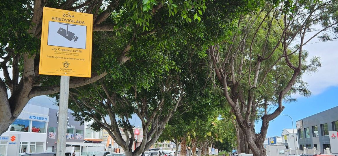 Una de las zonas con vídeo vigilancia (LA OROTAVA)