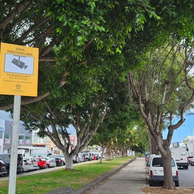 Una de las zonas con vídeo vigilancia (LA OROTAVA)