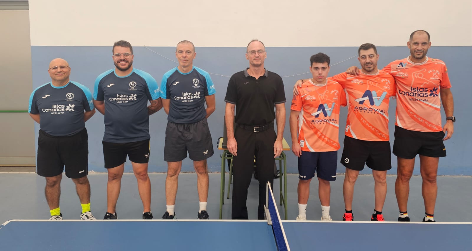 Uno de los equipos de tenis de mesa (CÍRCULO DE AMISTAD XII DE ENERO)
