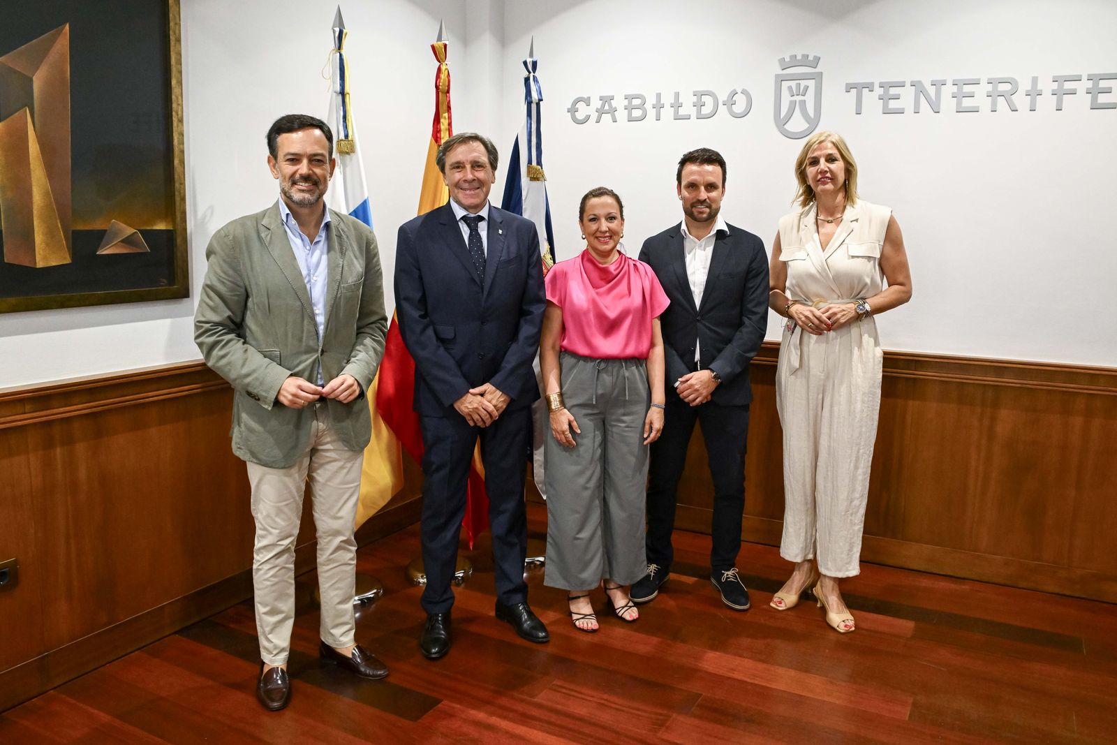 Visita institucional del CD Tenerife al Cabildo (CEDIDA)