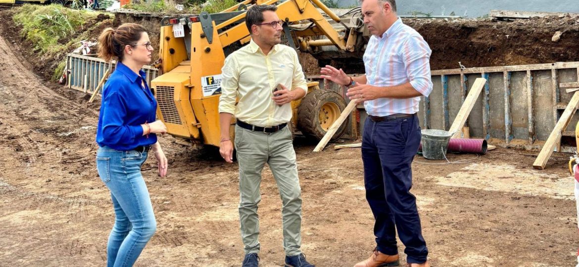 Visita a los trabajos de reconstrucción (LOS REALEJOS)
