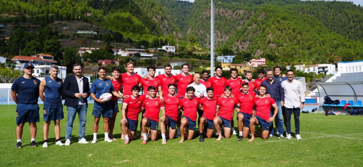 Visita institucional al campo de entrenamiento|Los Leones 7s preparándose para Dubai en Islas Canarias