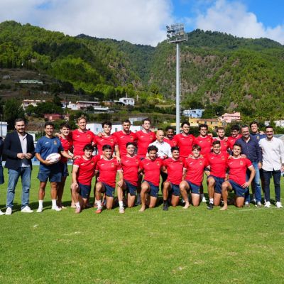 Visita institucional al campo de entrenamiento|Los Leones 7s preparándose para Dubai en Islas Canarias
