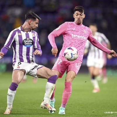 Waldo Rubio junto a Luis Pérez en el José Zorrilla (LA LIGA)