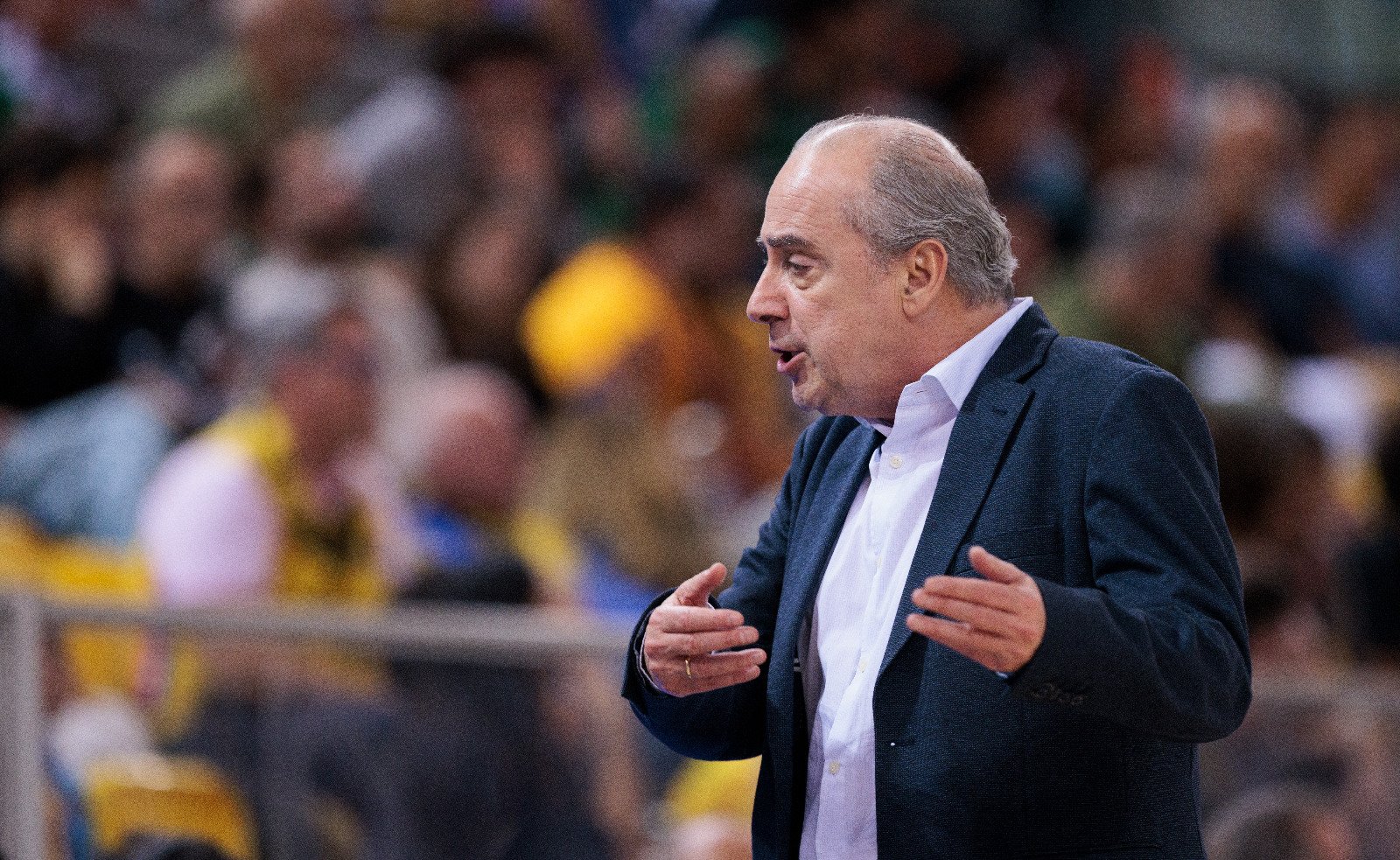 Txus Vidorreta, durante las semifinales de la Copa del Rey 2025 (ACB Media)
