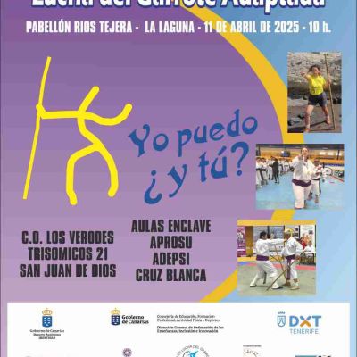 Cartel del Campeonato de Lucha del Garrote Adaptada (CEDIDA)