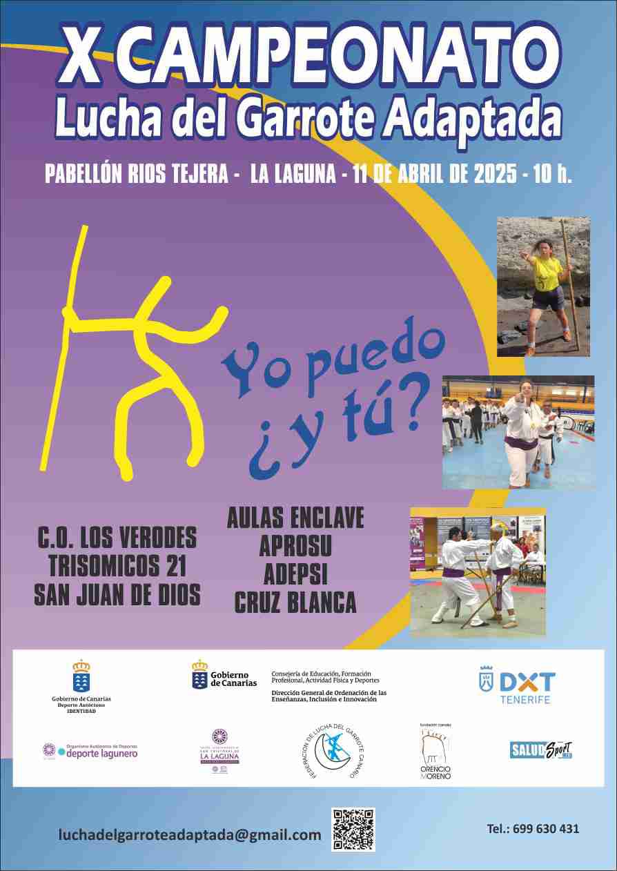 Cartel del Campeonato de Lucha del Garrote Adaptada (CEDIDA)