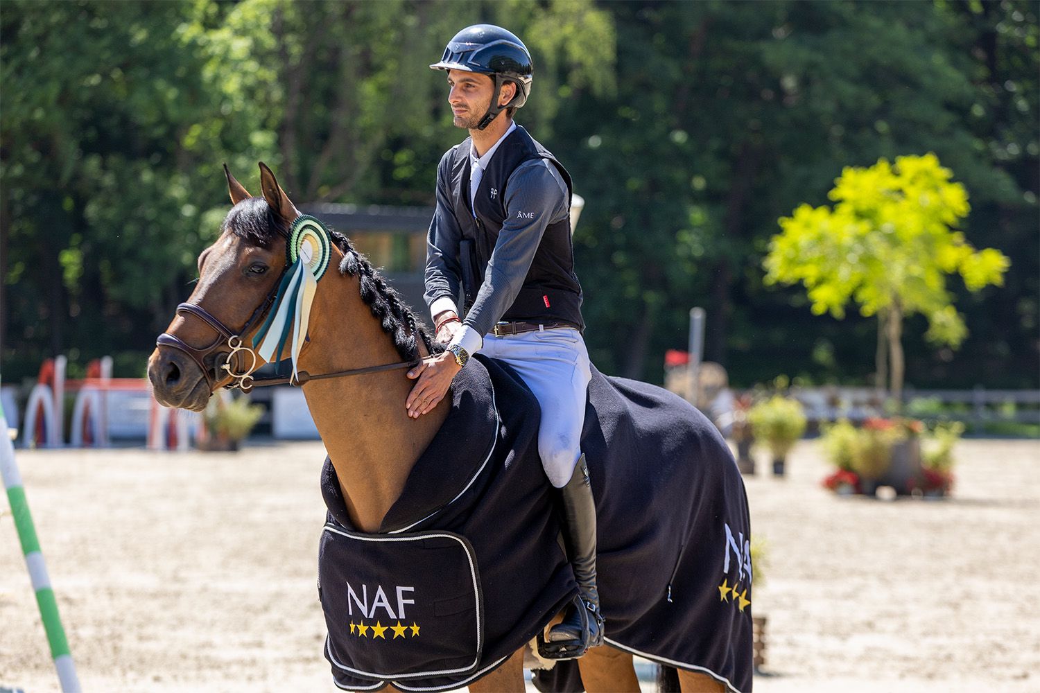 Fran López Amador y su caballo (CEDIDA)