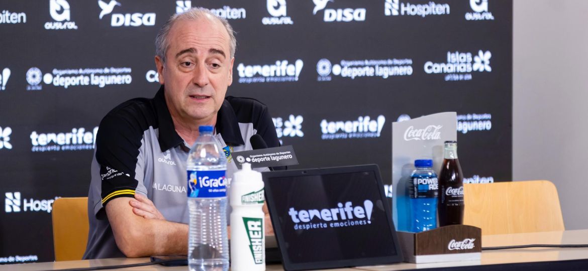 Txus Vidorreta en sala de prensa (CB CANARIAS)