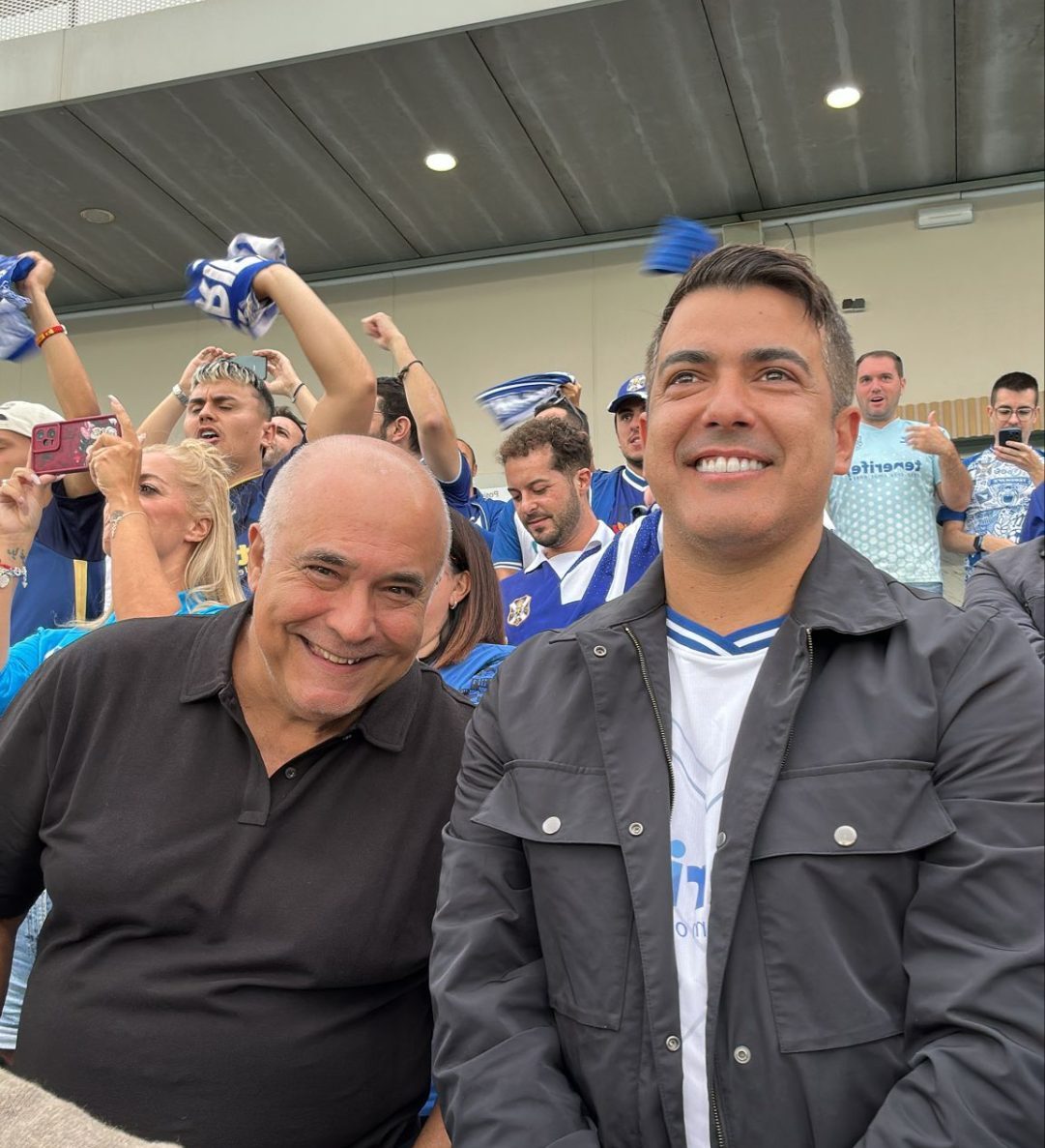 Rayco García en la grada del Estadio Alfredo Di Stéfano (CEDIDA)