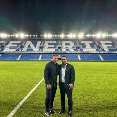 Rayco García junto a Julio Baptista. (CD TENERIFE)