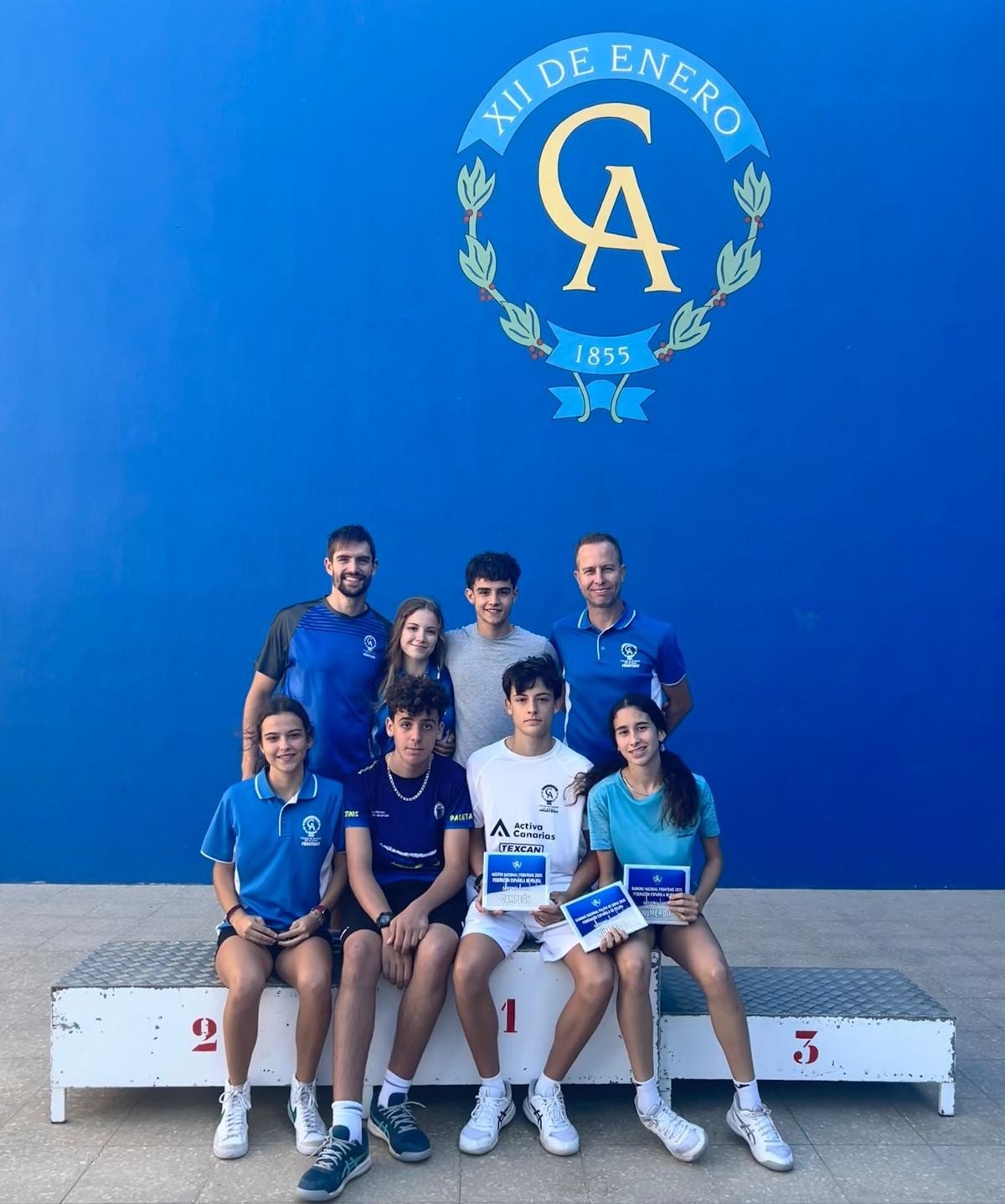 Jugadores del Circulo de Amistad XII de Enero del Máster. (CÍRCULO)