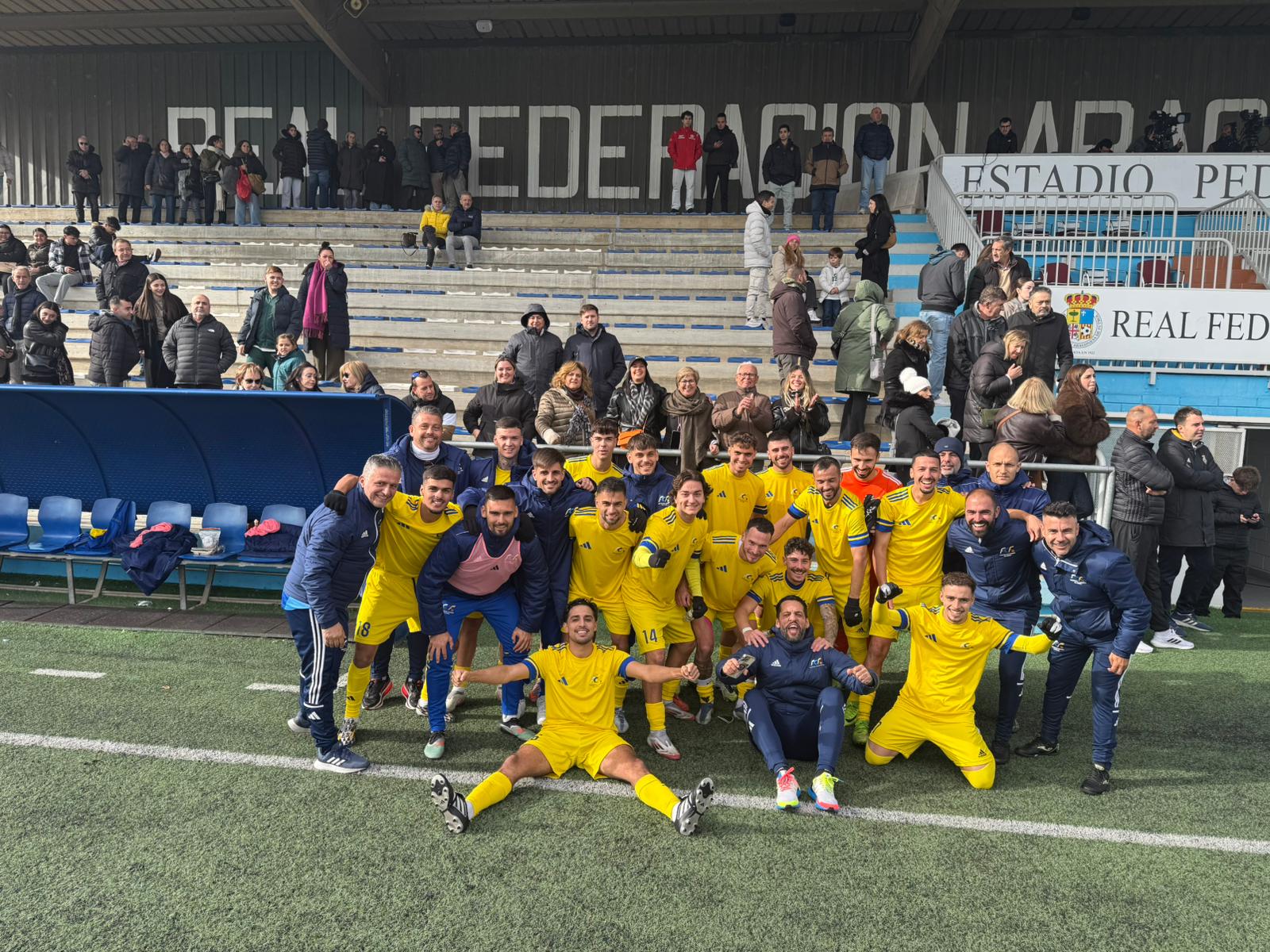 Canarias celebra el pase (CEDIDA)