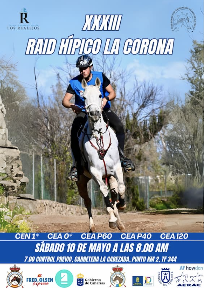 Cartel del XXXIII Raid Hiìpico La Corona en Los Realejos (CEDIDA)