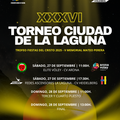 Cartel del XXXIV Torneo Ciudad La Laguna (CEDIDA)