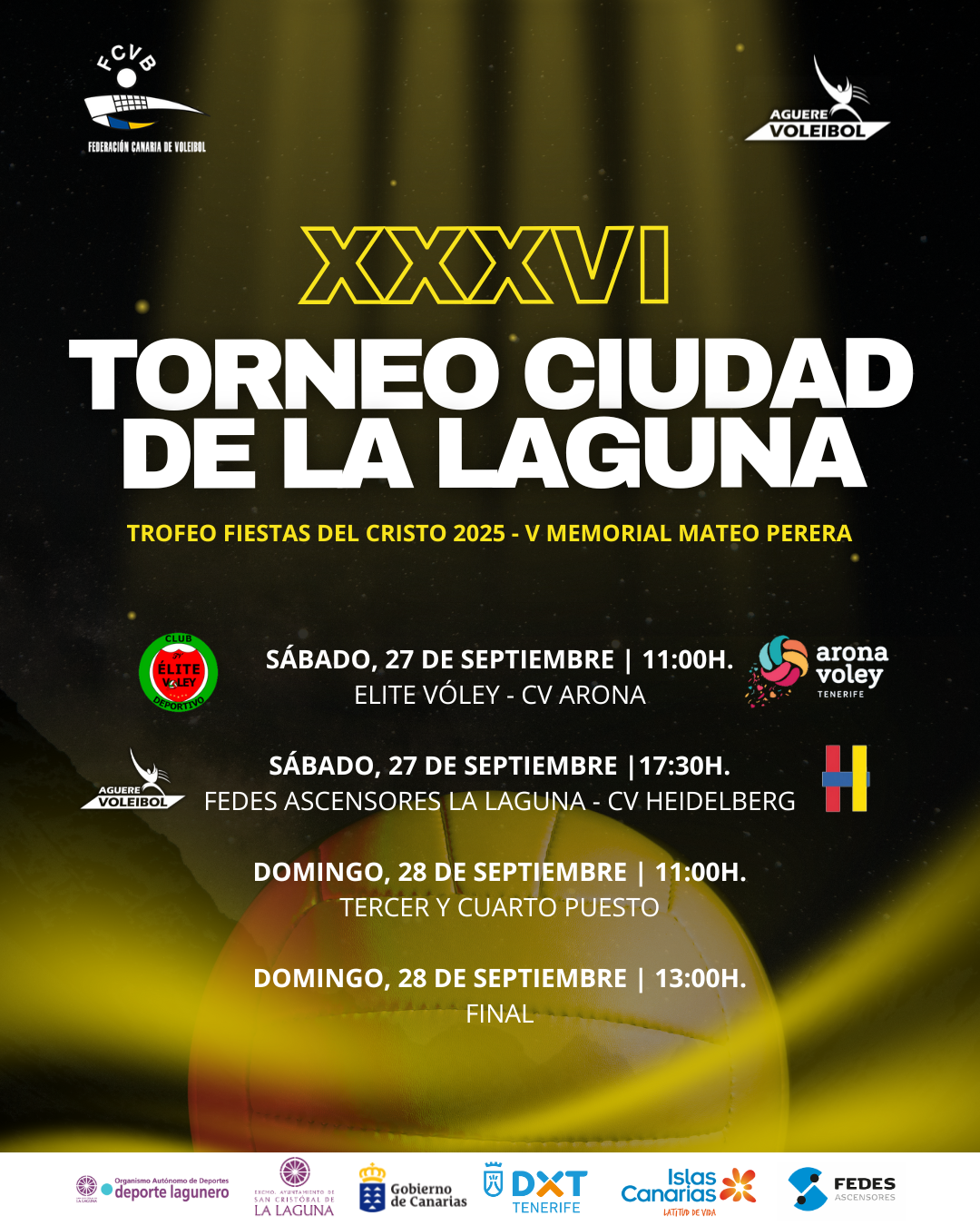 Cartel del XXXIV Torneo Ciudad La Laguna (CEDIDA)