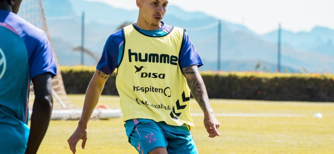Yeremy Jorge en un entrenamiento (CD Tenerife)