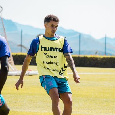 Yeremy Jorge en un entrenamiento (CD Tenerife)