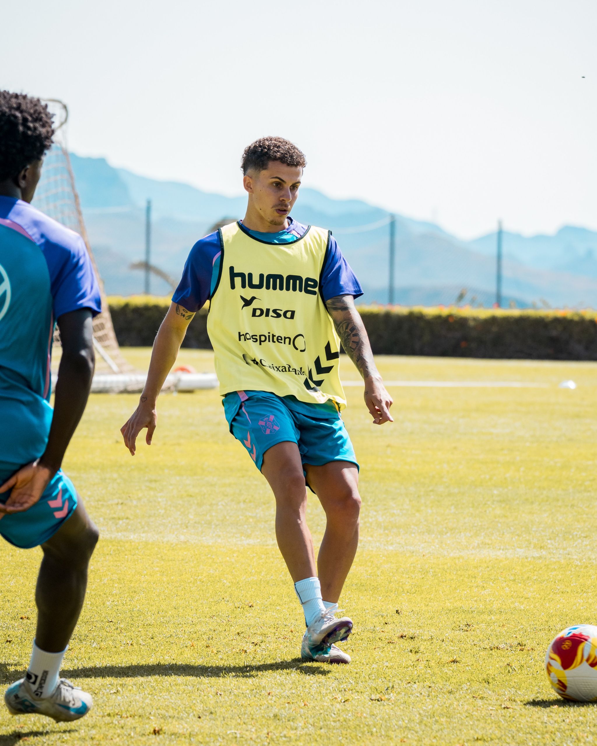 Yeremy Jorge en un entrenamiento (CD Tenerife)