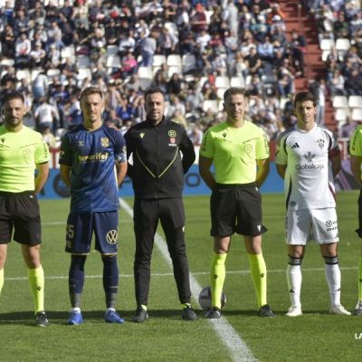 Sesma Espina en el último encuentro arbitrado al Tenerife (LaLiga).