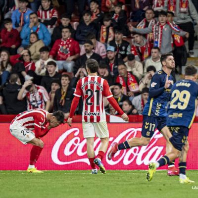 Waldo celebrando su gol ante el Sporting (LaLiga)