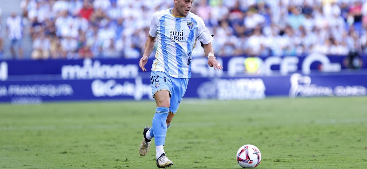 Rahmani jugando en La Rosaleda (Málaga CF)