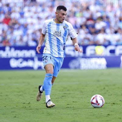 Rahmani jugando en La Rosaleda (Málaga CF)