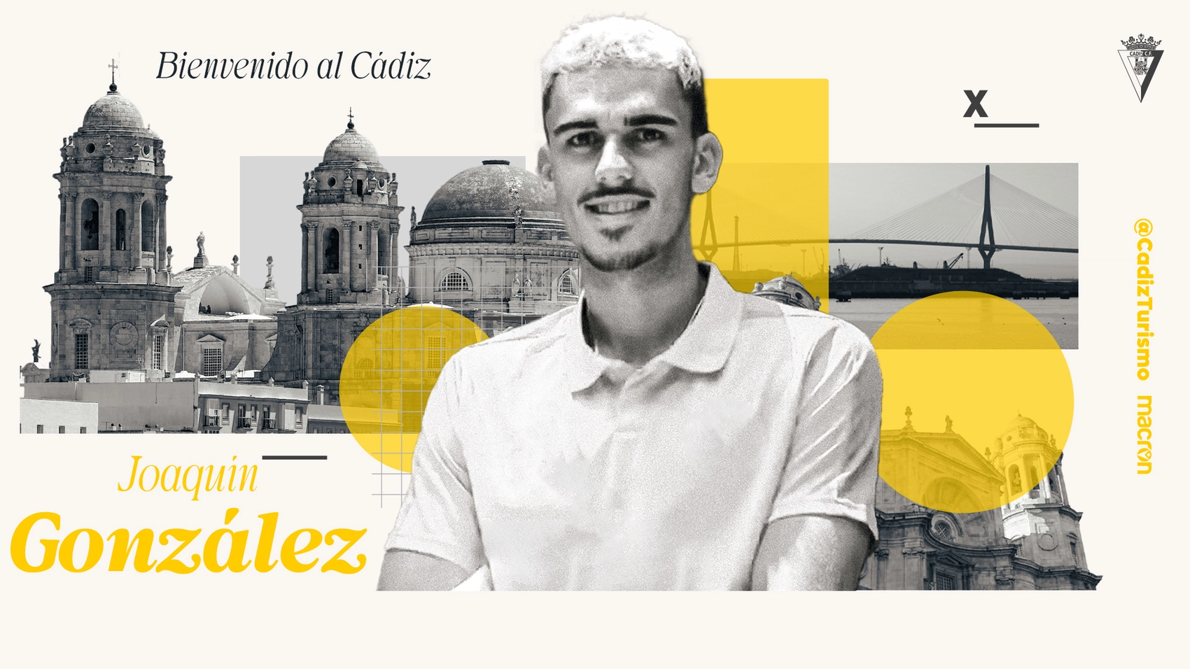 Joaquín González, nuevo jugador del conjunto cadista (Cádiz CF)