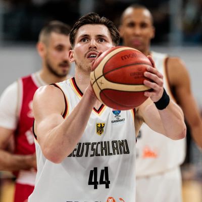 David Krämer en un lance del juego (Eurobasket)