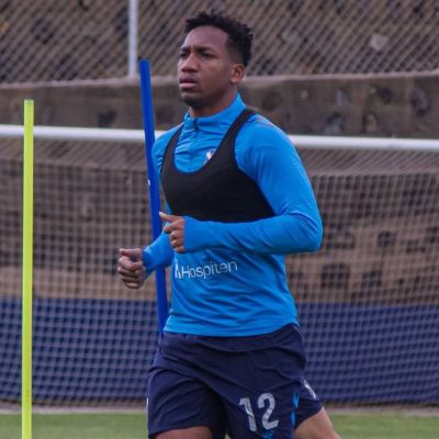 Landázuri durante un entrenamiento (CD Tenerife)