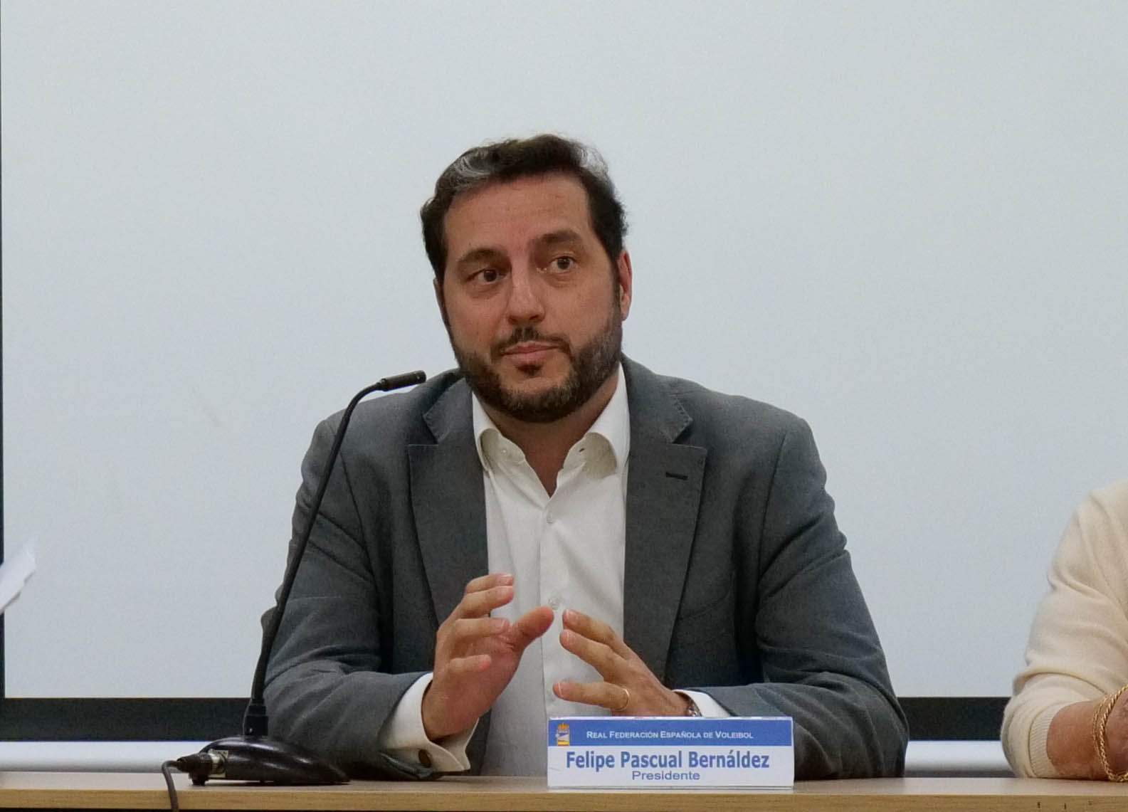 Una imagen del presidente de la Federación (Foto: RFEVB)
