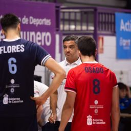 Miguel Rivera durante un tiempo muerto (CEDIDA)