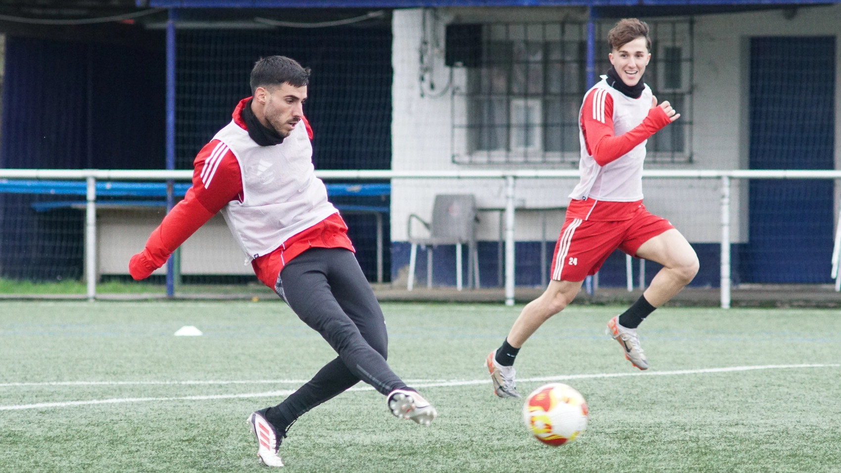 Fabio González entrenando con su nuevo club (RACING FERROL)
