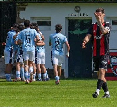 Imagen del partido entre el Arenas de Getxo y el Celta Fortuna (@arenas_club1909)