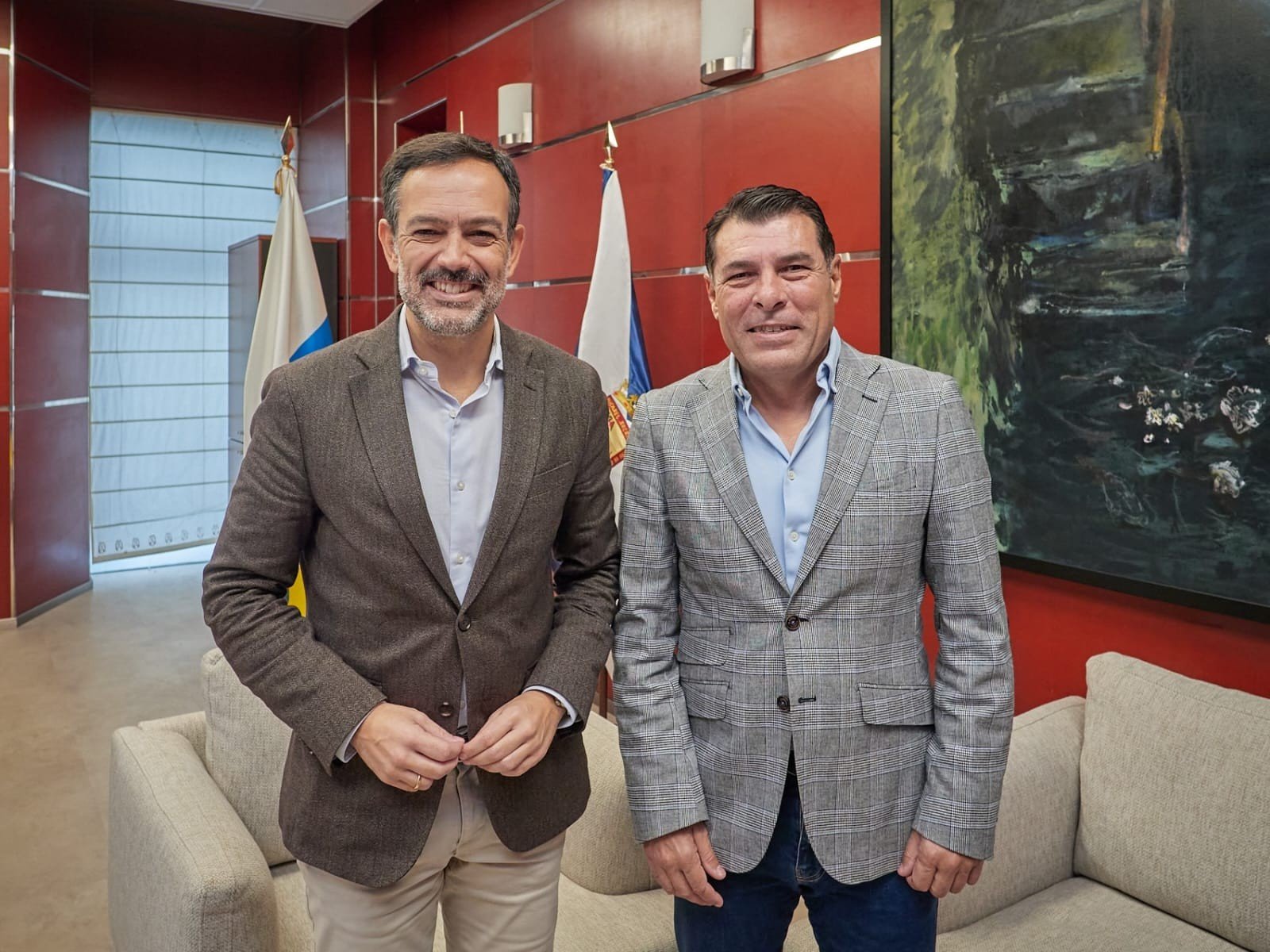 Lope Afonso (i), con Alejandro Morales (d). (CEDIDA)