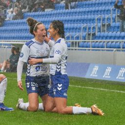 Jugadoras del Tenerife celebran un gol. (CD TENERIFE FEMENINO)