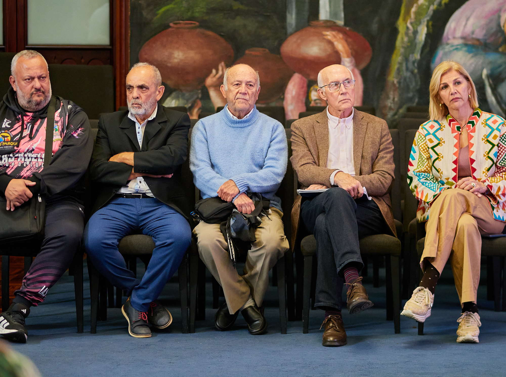 D. Alberto Camurria, en el centro de la imagen (CABILDO TENERIFE)