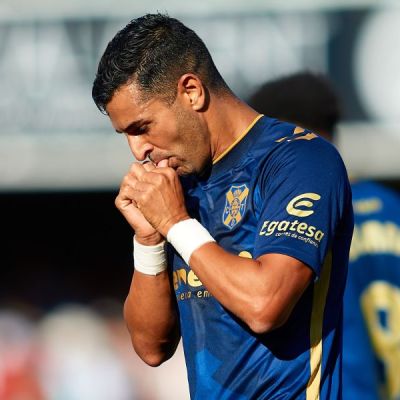 Ángel después de anotar el gol del empate (LA LIGA)