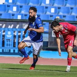 Acción del partido del filial blanquiazul (@UDMelilla)