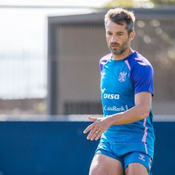 Aitor Sanz durante un entrenamiento (CD Tenerife)