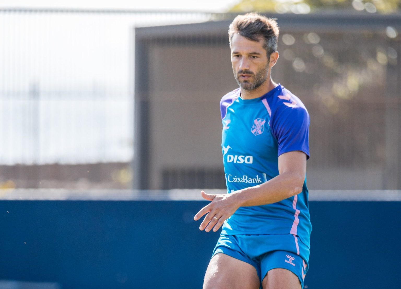 Aitor Sanz durante un entrenamiento (CD Tenerife)