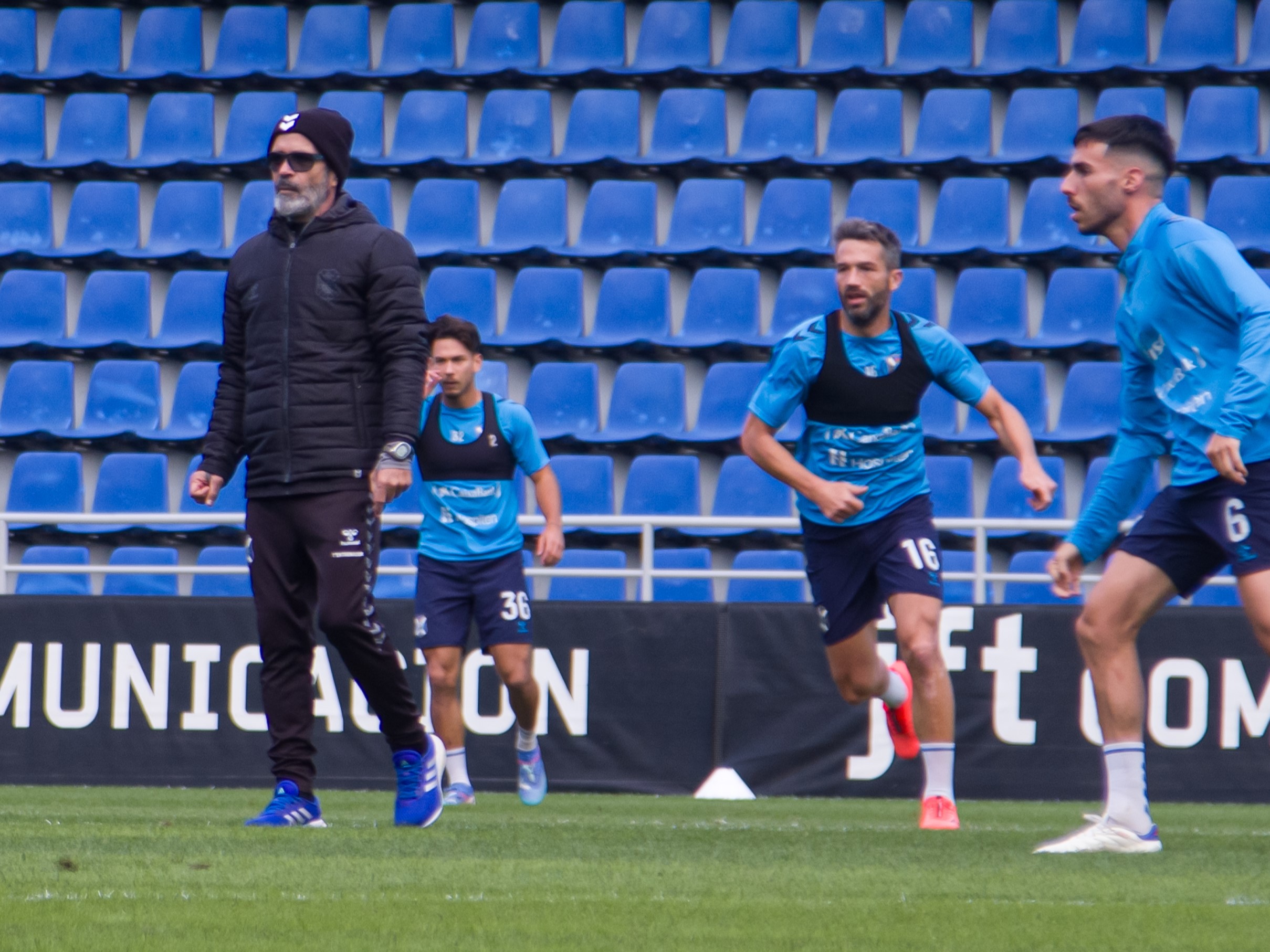 Aitor Sanz y Álvaro Cervera durante un entrenamiento (@CDTOficial)