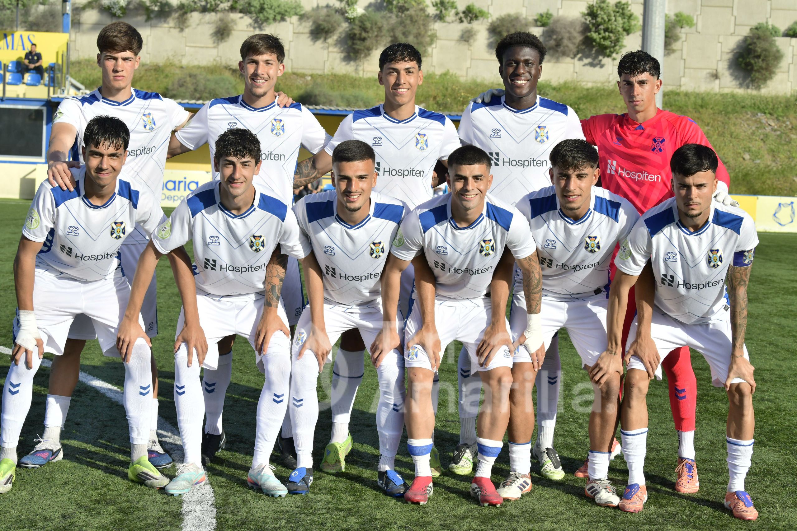 Alineación del Tenerife C en el derbi contra Las Palmas C (TINTAAMARILLAES)